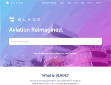 Tablet Screenshot of flyblade.com